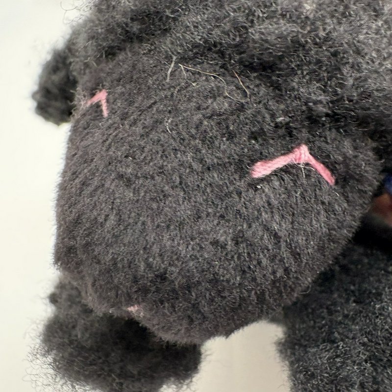 John Rich & Bros Woolrich Black Lamb Plush 7” w/ Ribbon