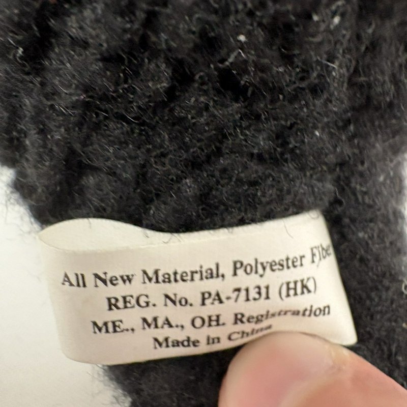 John Rich & Bros Woolrich Black Lamb Plush 7” w/ Ribbon