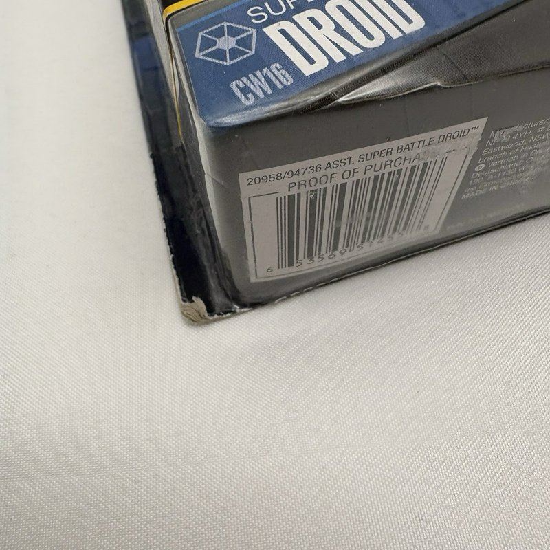 Star Wars Clone Wars CW16 Super Battle Droid Figure 2010 Hasbro Box Wear
