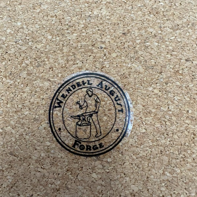 Wendell August Forge Amish Barn Raising Aluminum Trivet 9x7 Cork Back