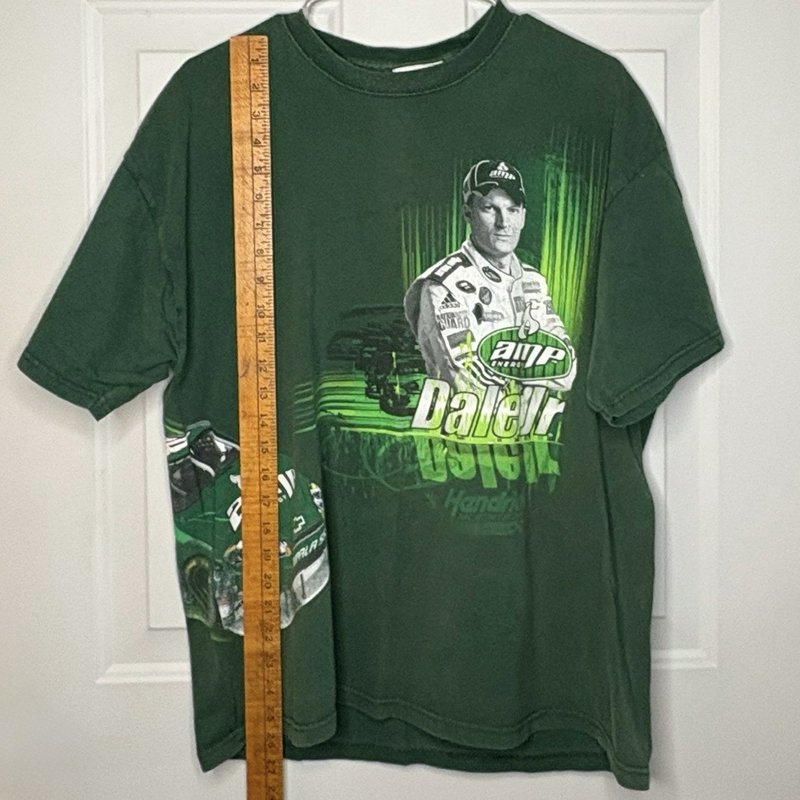 Dale Earnhardt Jr AMP Energy 88 NASCAR T Shirt XL Green Winners Circle