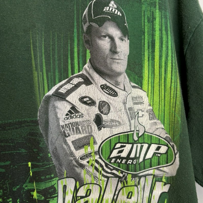 Dale Earnhardt Jr AMP Energy 88 NASCAR T Shirt XL Green Winners Circle