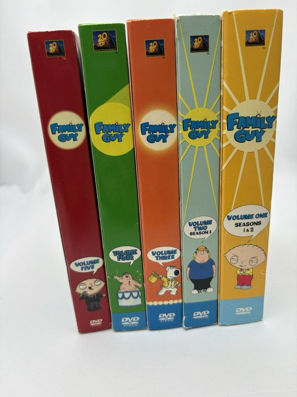 Family Guy DVD Box Set Volumes 1-5 Complete with Slipcovers