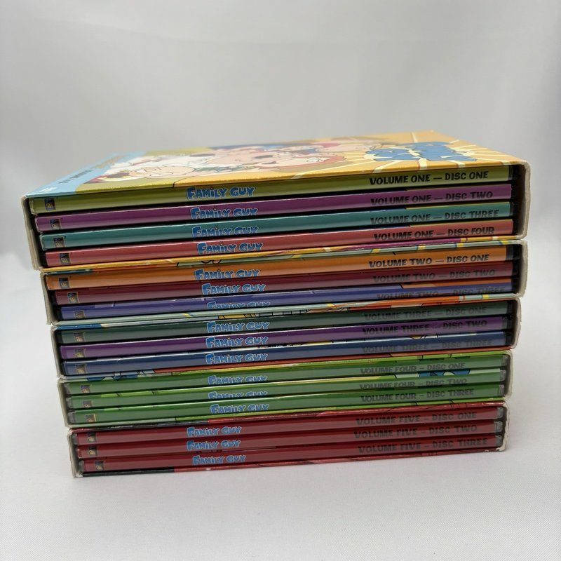 Family Guy DVD Box Set Volumes 1-5 Complete with Slipcovers