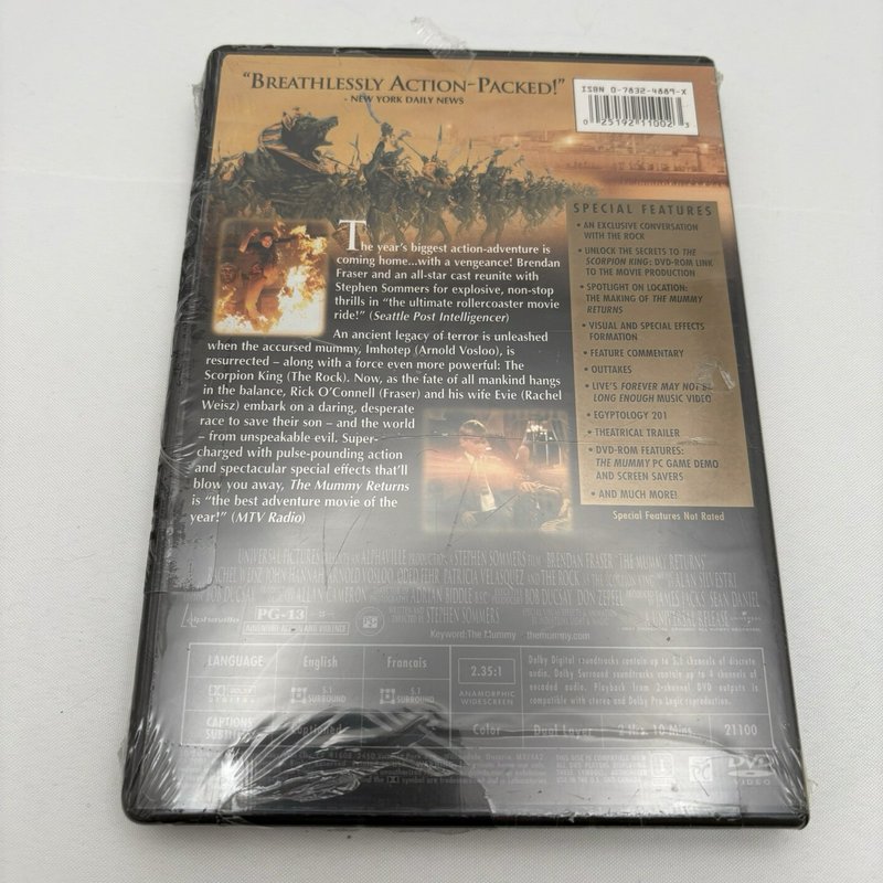 The Mummy Returns Collector’s Edition DVD 2001 Sealed Widescreen
