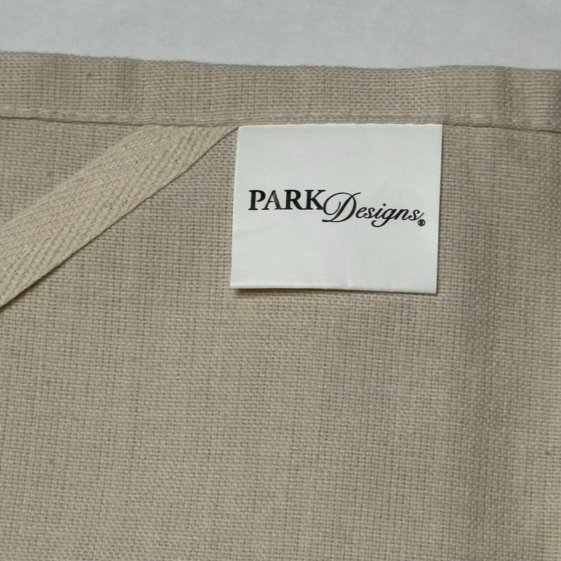 Park Designs Embroidered Kitchen Towel "Smile" Quote Floral Lace Trim Cotton