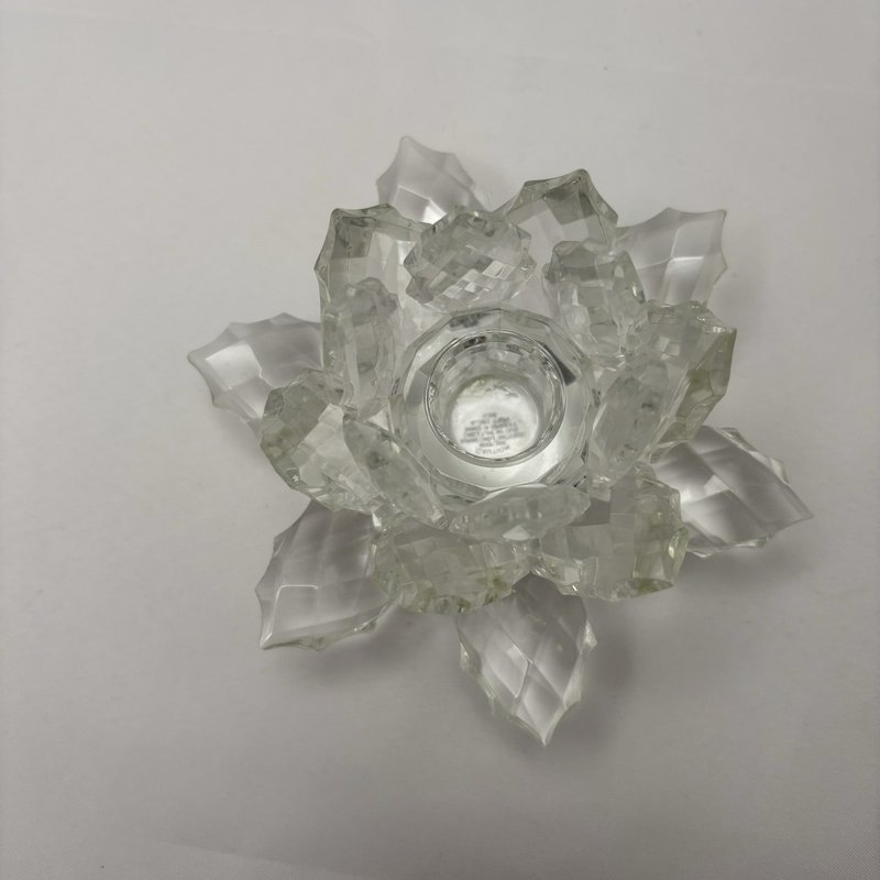 Shannon Crystal Designs Of Ireland Lotus Flower Candle Holder