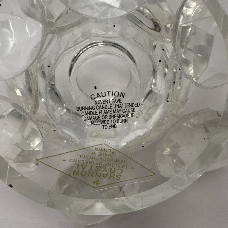 Shannon Crystal Designs Of Ireland Lotus Flower Candle Holder