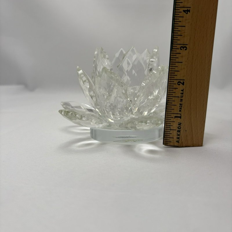 Shannon Crystal Designs Of Ireland Lotus Flower Candle Holder