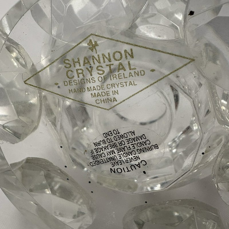 Shannon Crystal Designs Of Ireland Lotus Flower Candle Holder