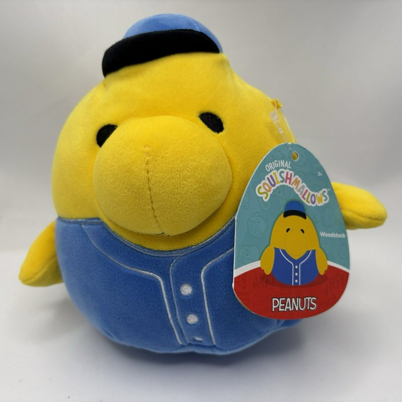 Squishmallows Woodstock Peanuts Baseball Jersey Plush w/ Tag Jazwares