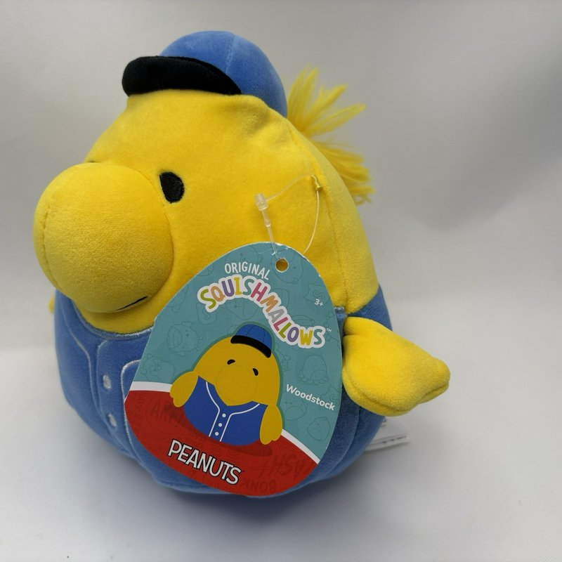 Squishmallows Woodstock Peanuts Baseball Jersey Plush w/ Tag Jazwares