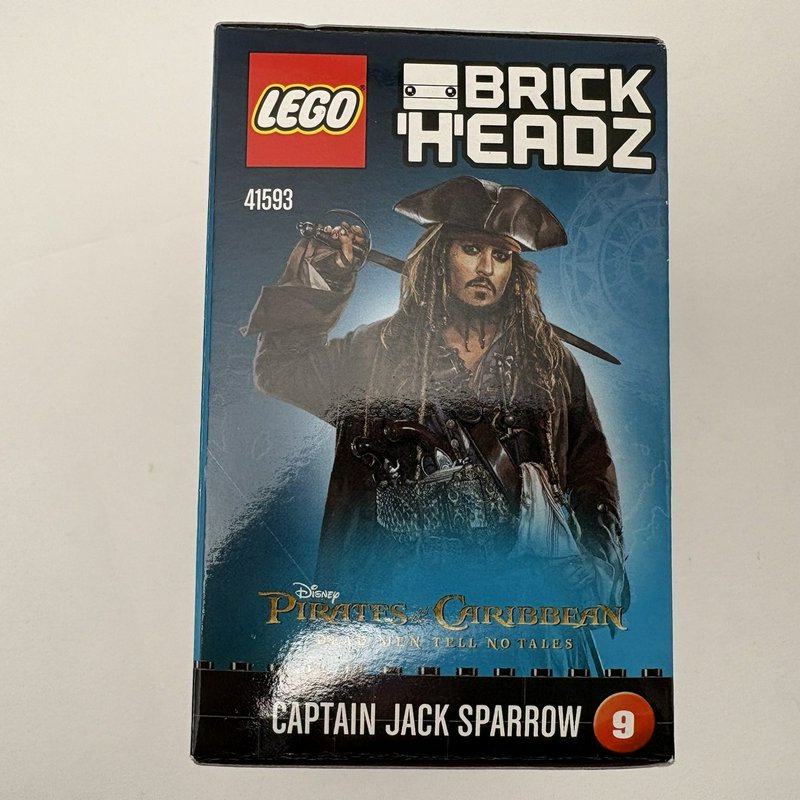 LEGO BrickHeadz Captain Jack Sparrow 41593 Disney Pirates Caribbean Sealed