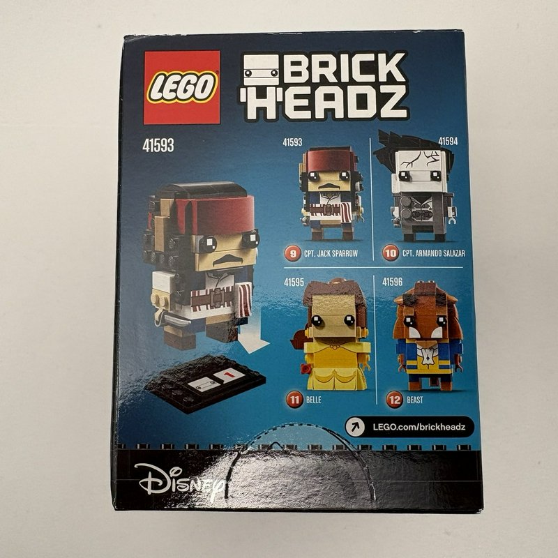 LEGO BrickHeadz Captain Jack Sparrow 41593 Disney Pirates Caribbean Sealed