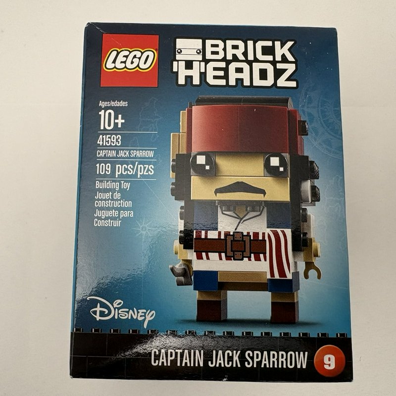 LEGO BrickHeadz Captain Jack Sparrow 41593 Disney Pirates Caribbean Sealed