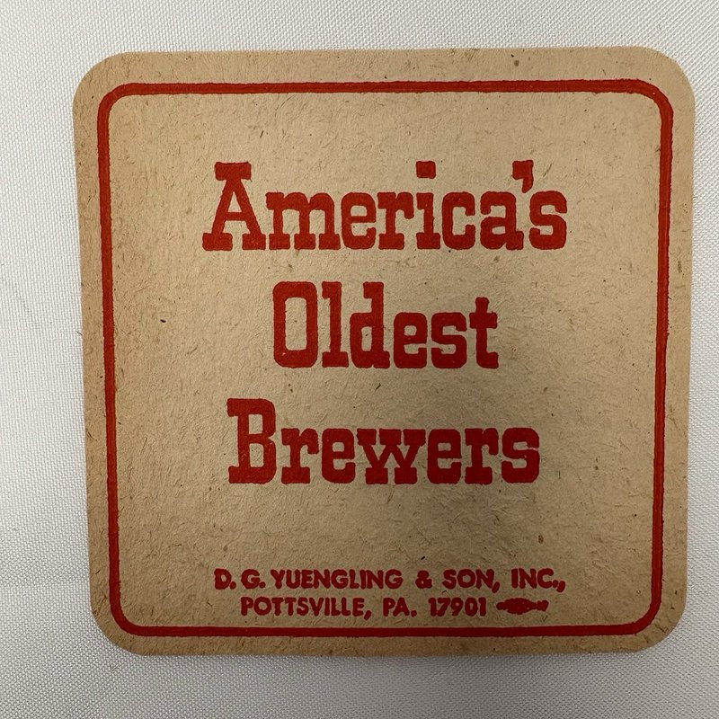 Vintage Yuengling Lucite Beer Tap Handle + 10 Coasters Pottsville PA Lot