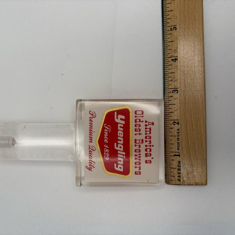 Vintage Yuengling Lucite Beer Tap Handle + 10 Coasters Pottsville PA Lot