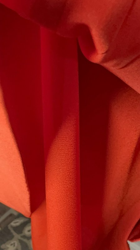 Lauren Ralph Lauren Petite 8P Cabana Orange Pleated Shift Dress Tunic NWT