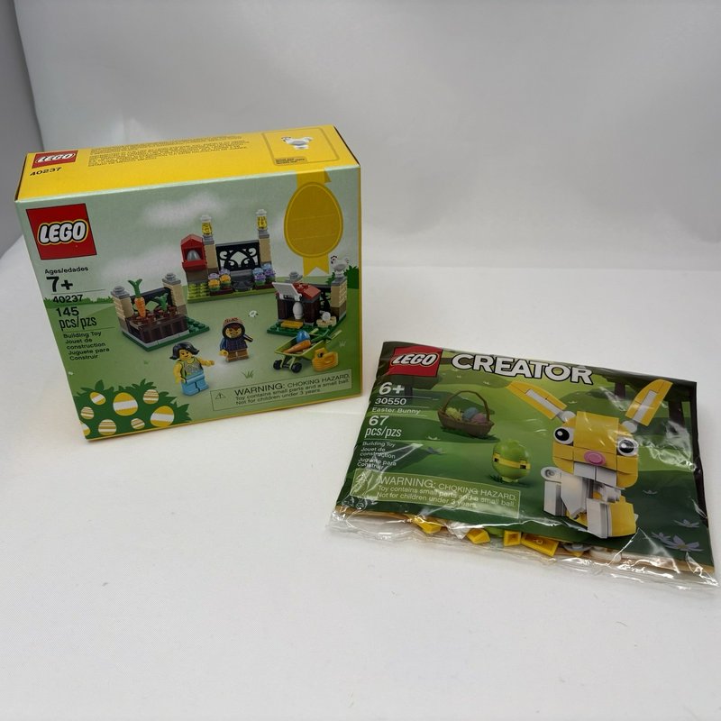 LEGO 40237 Easter Egg Hunt + 30550 Easter Bunny Polybag Spring Set