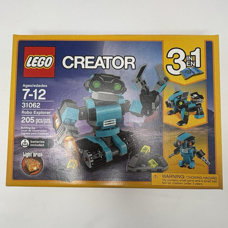 LEGO Creator Robo Explorer 31062 3-in-1 Robot Set Light Brick Sealed Box