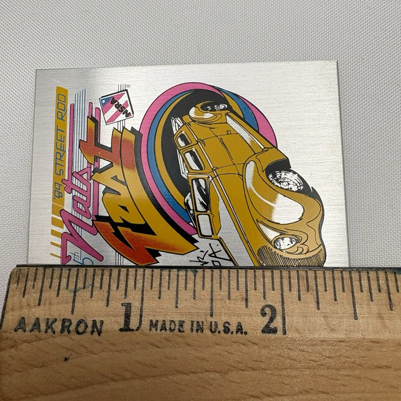 NSRA Street Rod Nationals East York PA Aluminum Dash Plaque Lot 1989 Hot Rod