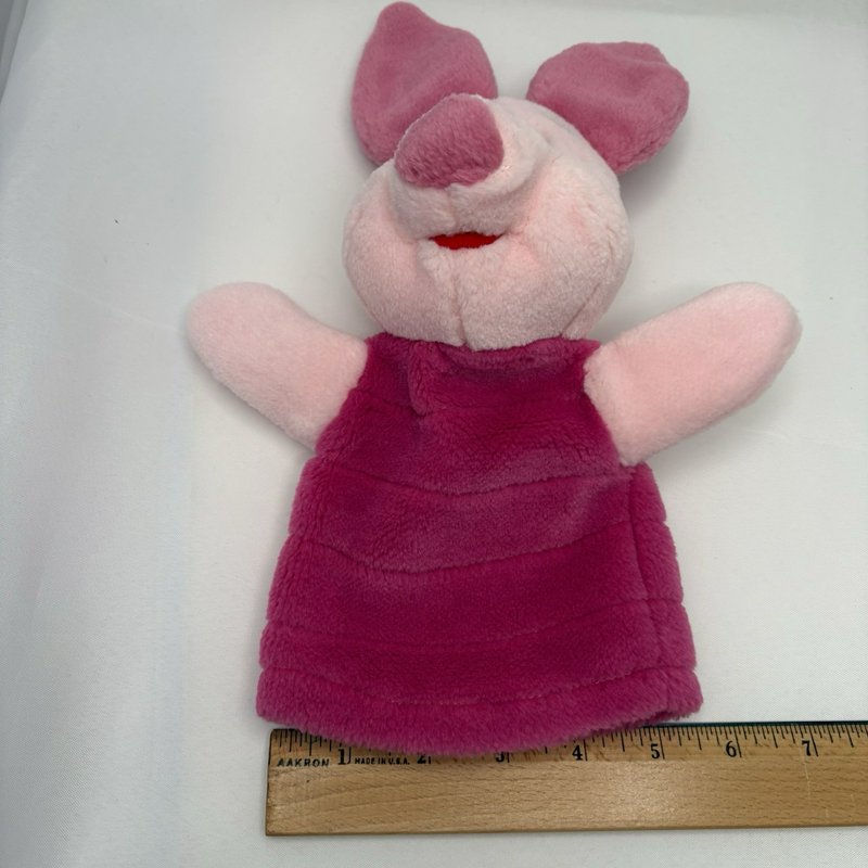 Mattel Piglet Plush Hand Puppet Disney Winnie the Pooh Pink Preschool Toy 11”