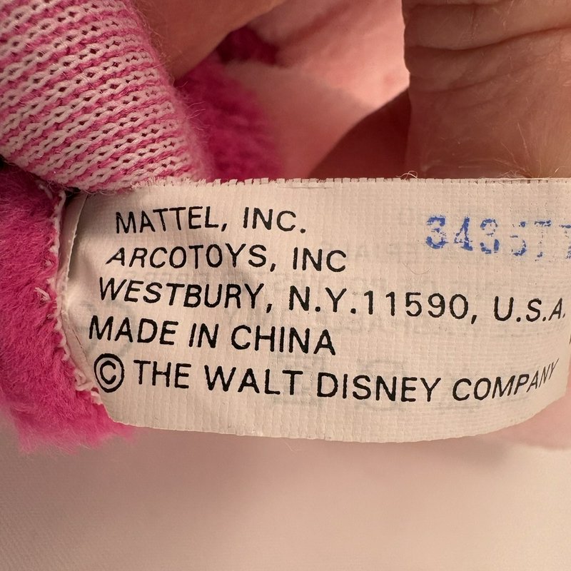 Mattel Piglet Plush Hand Puppet Disney Winnie the Pooh Pink Preschool Toy 11”