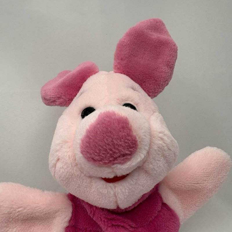 Mattel Piglet Plush Hand Puppet Disney Winnie the Pooh Pink Preschool Toy 11”
