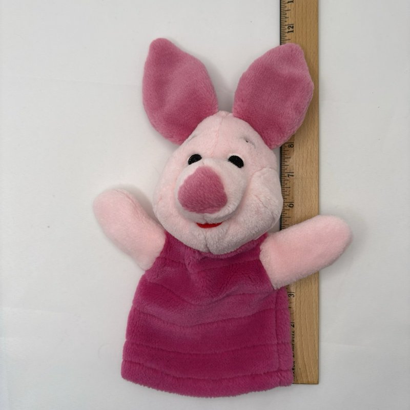 Mattel Piglet Plush Hand Puppet Disney Winnie the Pooh Pink Preschool Toy 11”