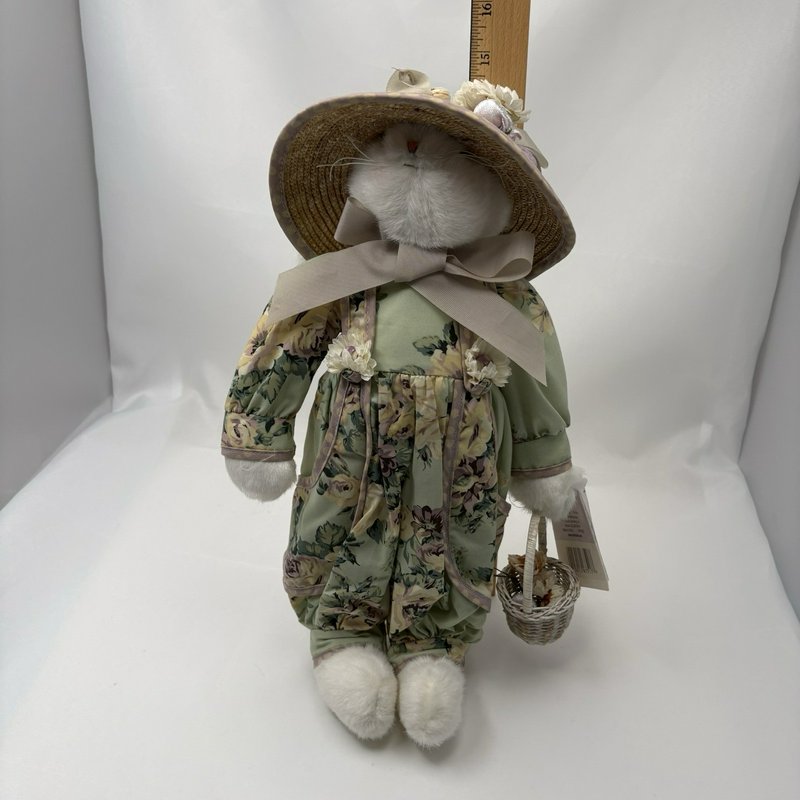 Hallmark Bunnies By The Bay Penny Pick Me Bunny Plush Stand Tag 15”