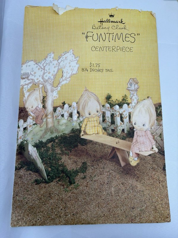 Vintage Hallmark Betsey Clark Funtimes Centerpiece Spring Party Decoration 1970s
