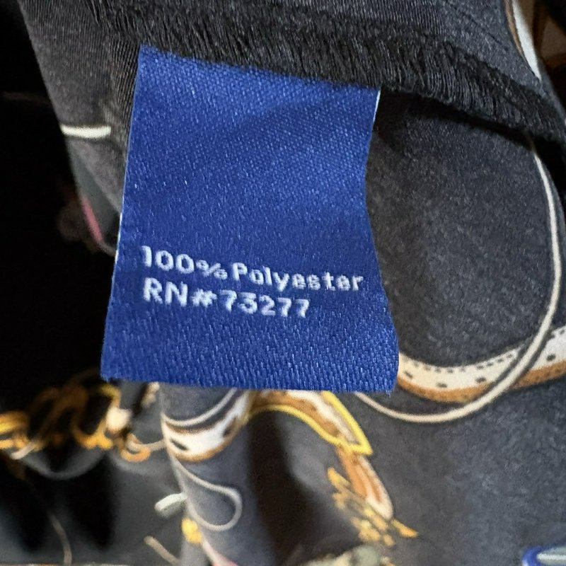 NWT Apt. 9 Women’s M Black Novelty Print Belted Shirt Dress Collared Midi