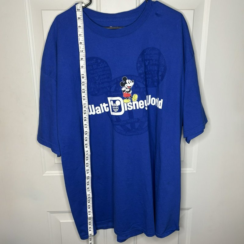 Walt Disney World Mickey Mouse T Shirt Blue 3XL Disney Parks Hanes