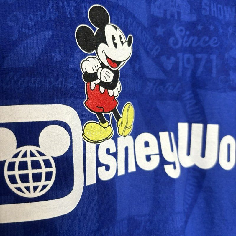 Walt Disney World Mickey Mouse T Shirt Blue 3XL Disney Parks Hanes