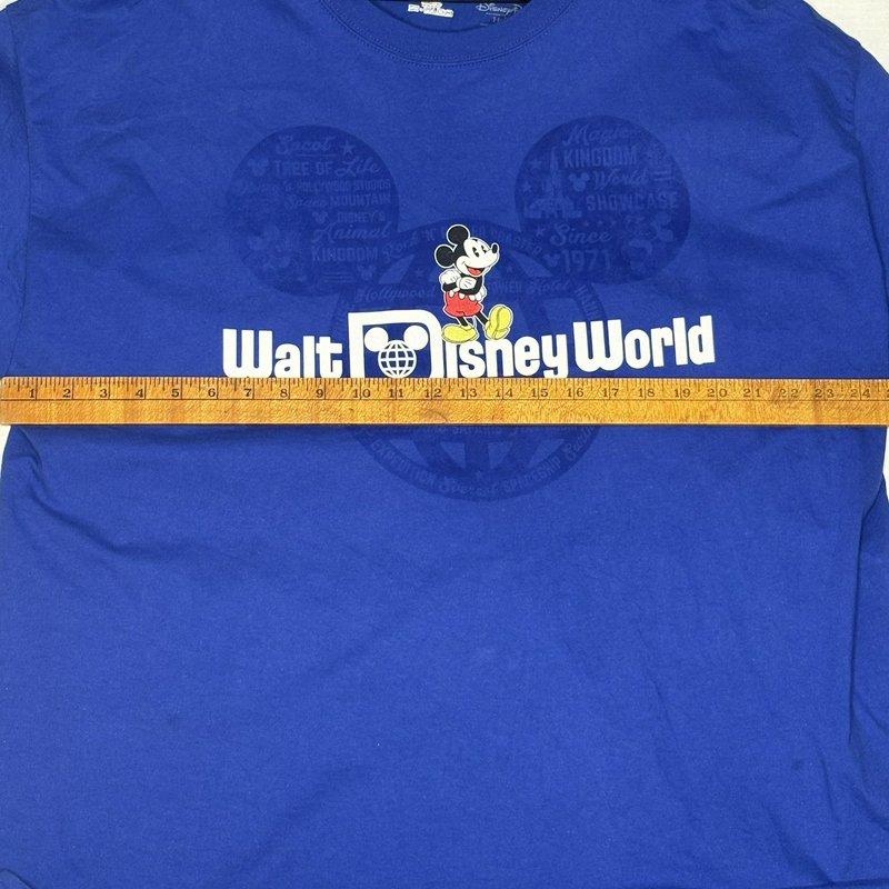 Walt Disney World Mickey Mouse T Shirt Blue 3XL Disney Parks Hanes