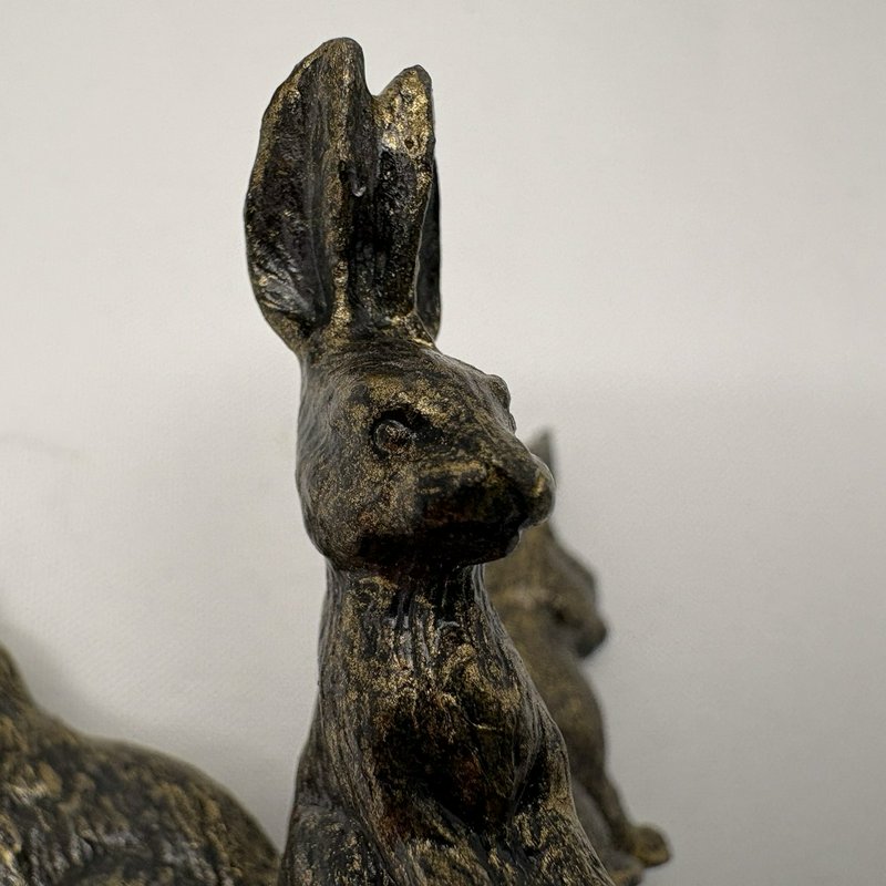 Crystal Clear Swirl Glass Votive Candle Holder Bunny Base Easter Decor