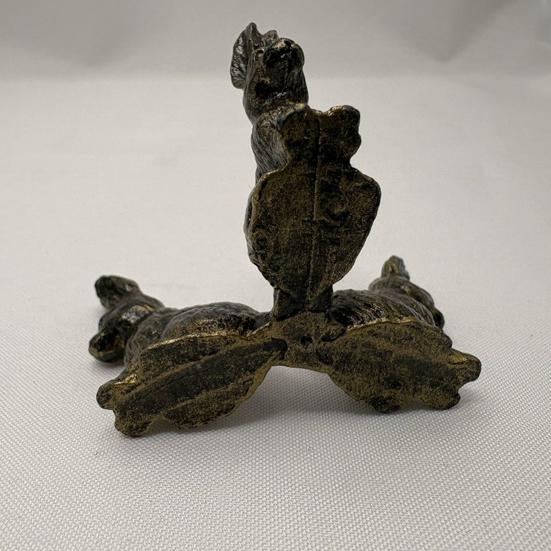 Crystal Clear Swirl Glass Votive Candle Holder Bunny Base Easter Decor