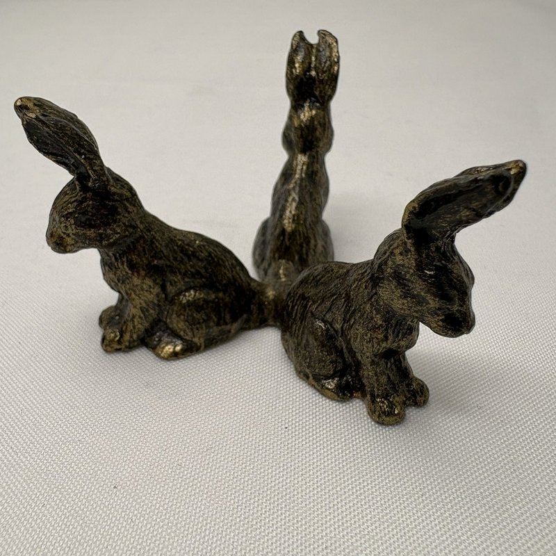 Crystal Clear Swirl Glass Votive Candle Holder Bunny Base Easter Decor