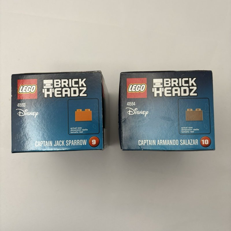 LEGO BrickHeadz Jack Sparrow 41593 Salazar 41594 Disney Pirates Lot