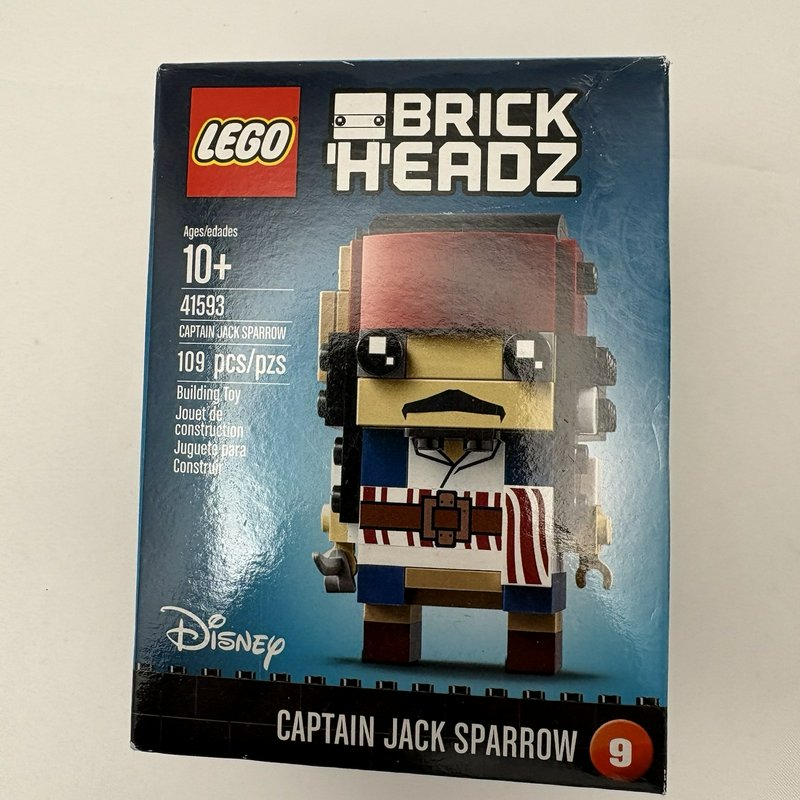 LEGO BrickHeadz Jack Sparrow 41593 Salazar 41594 Disney Pirates Lot