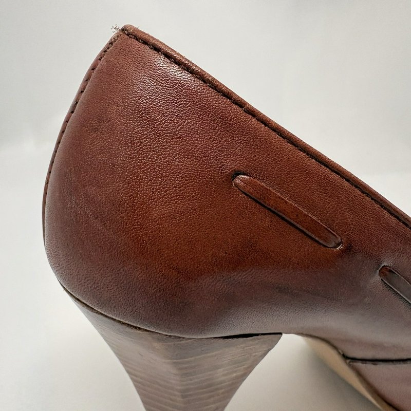 Vintage Endicott Johnson Tassel Loafer Heels Brown Leather 7.5M Brazil