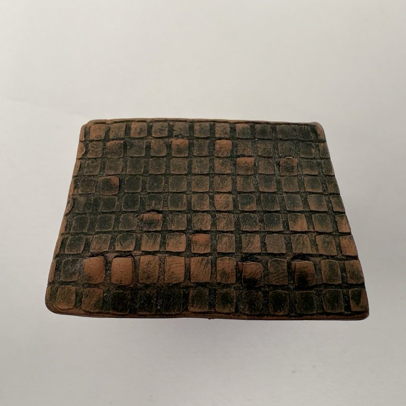 Miniature Outhouse Figurine Clay Rustic Folk Art Fairy Garden Decor