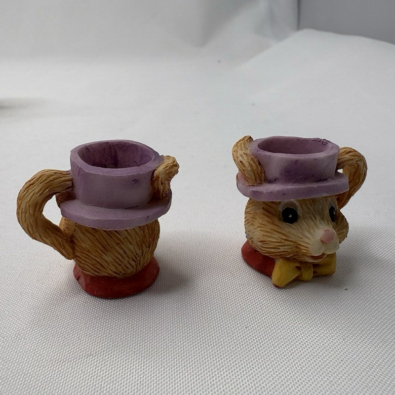 Young’s Inc Easter Bunny Tea Party Set Tray Rabbits Carrots 1995 