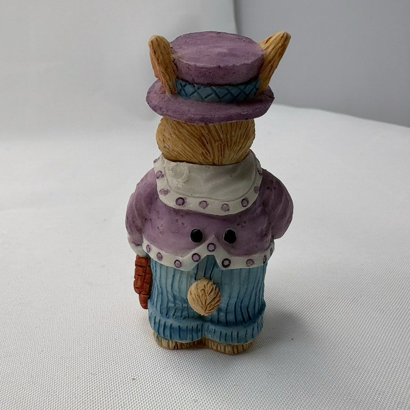 Young’s Inc Easter Bunny Tea Party Set Tray Rabbits Carrots 1995 