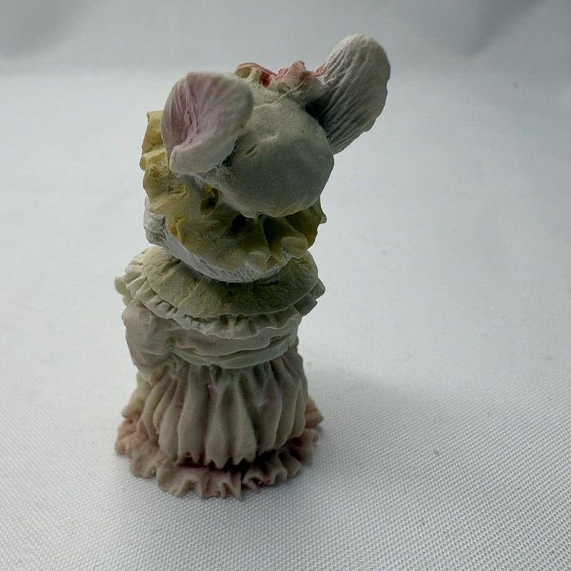 Vintage Easter Bunny Tea Party Set Miniature Rabbits Figurine Display