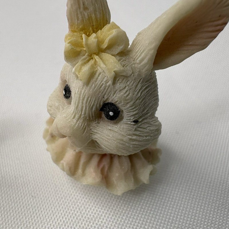 Vintage Easter Bunny Tea Party Set Miniature Rabbits Figurine Display