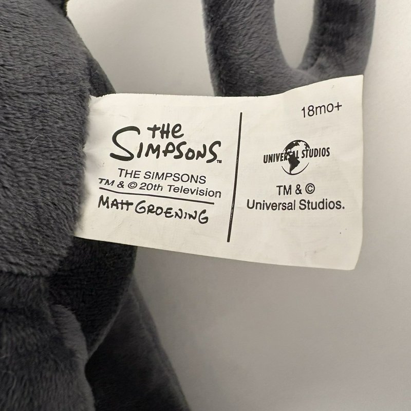 The Simpsons Snowball II Cat Plush 14” Stuffed Animal Gray Universal Studios