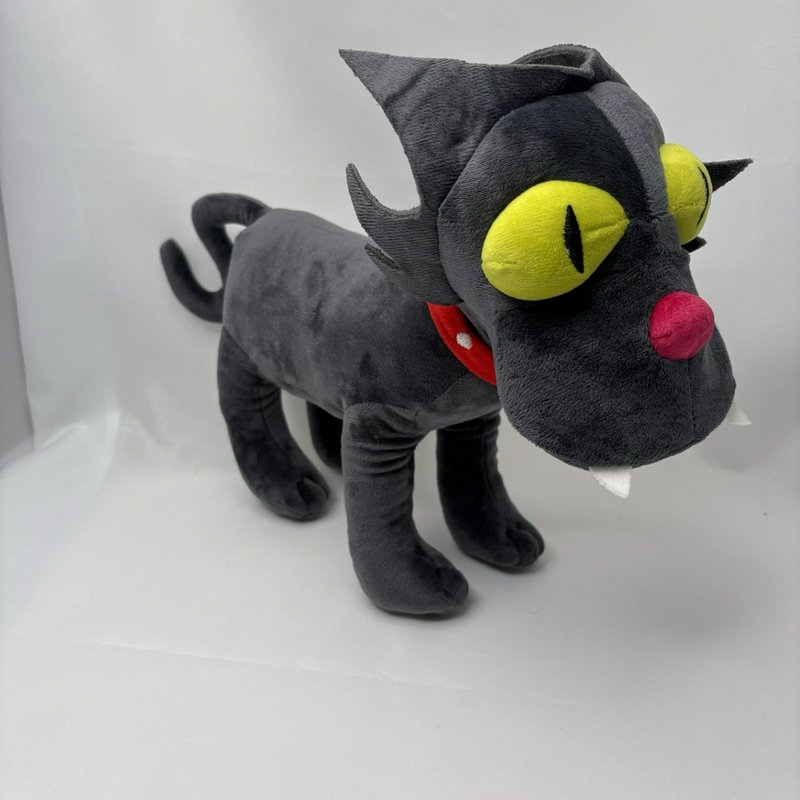 The Simpsons Snowball II Cat Plush 14” Stuffed Animal Gray Universal Studios