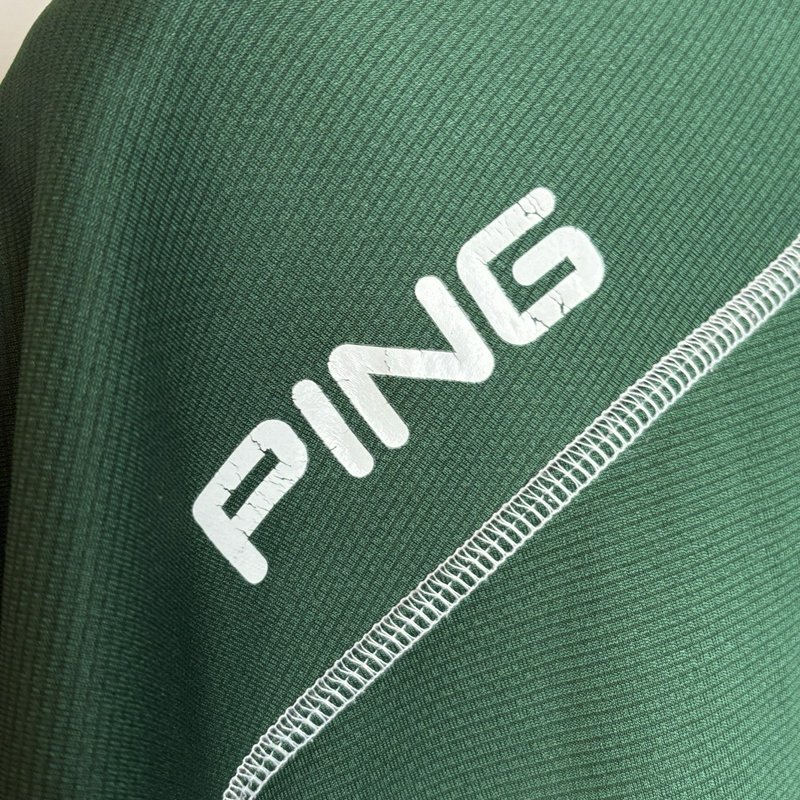 Ping Performance 1/4 Zip Pullover Green Long Sleeve Golf Top Mens XXL