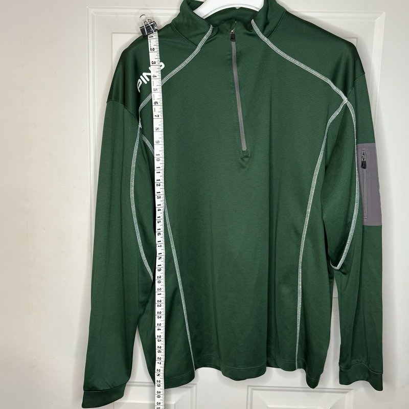 Ping Performance 1/4 Zip Pullover Green Long Sleeve Golf Top Mens XXL